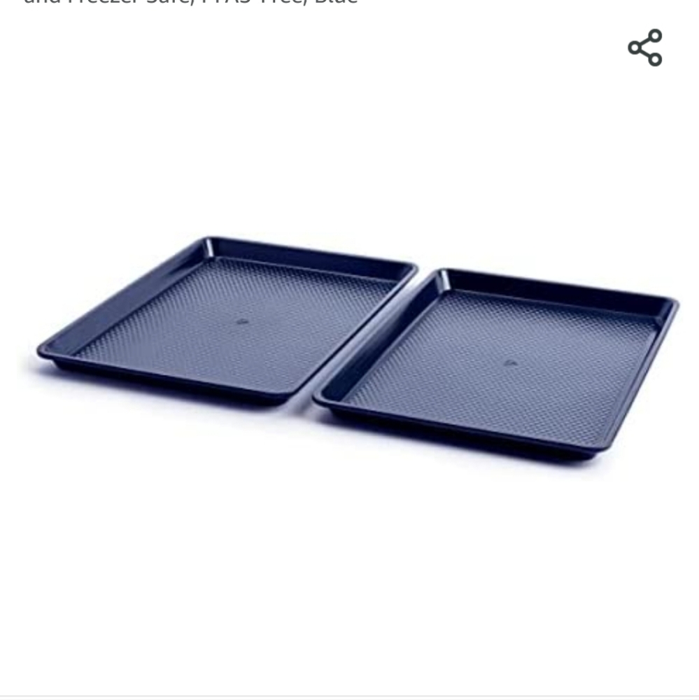 2 Blue diamond nonstick 13"x18" cookie sheet - Picture 2 of 5